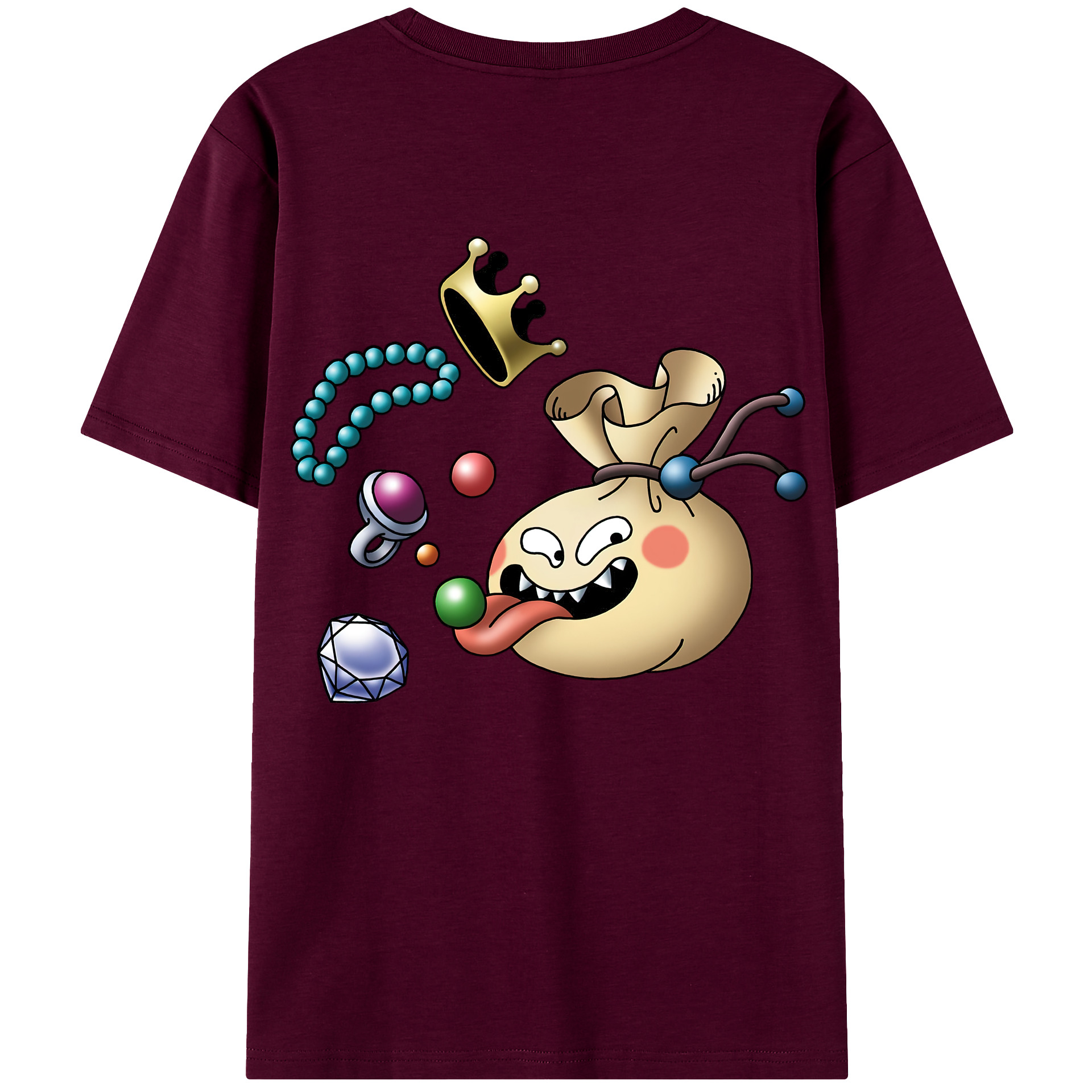 （画像用） ドラゴンクエスト Doragon Kuesuto Dragon Quest レディース半袖Tシャツ(バックプリント)
